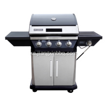 4-Burner Nature Gas BBQ გვერდითი დამწვრობით